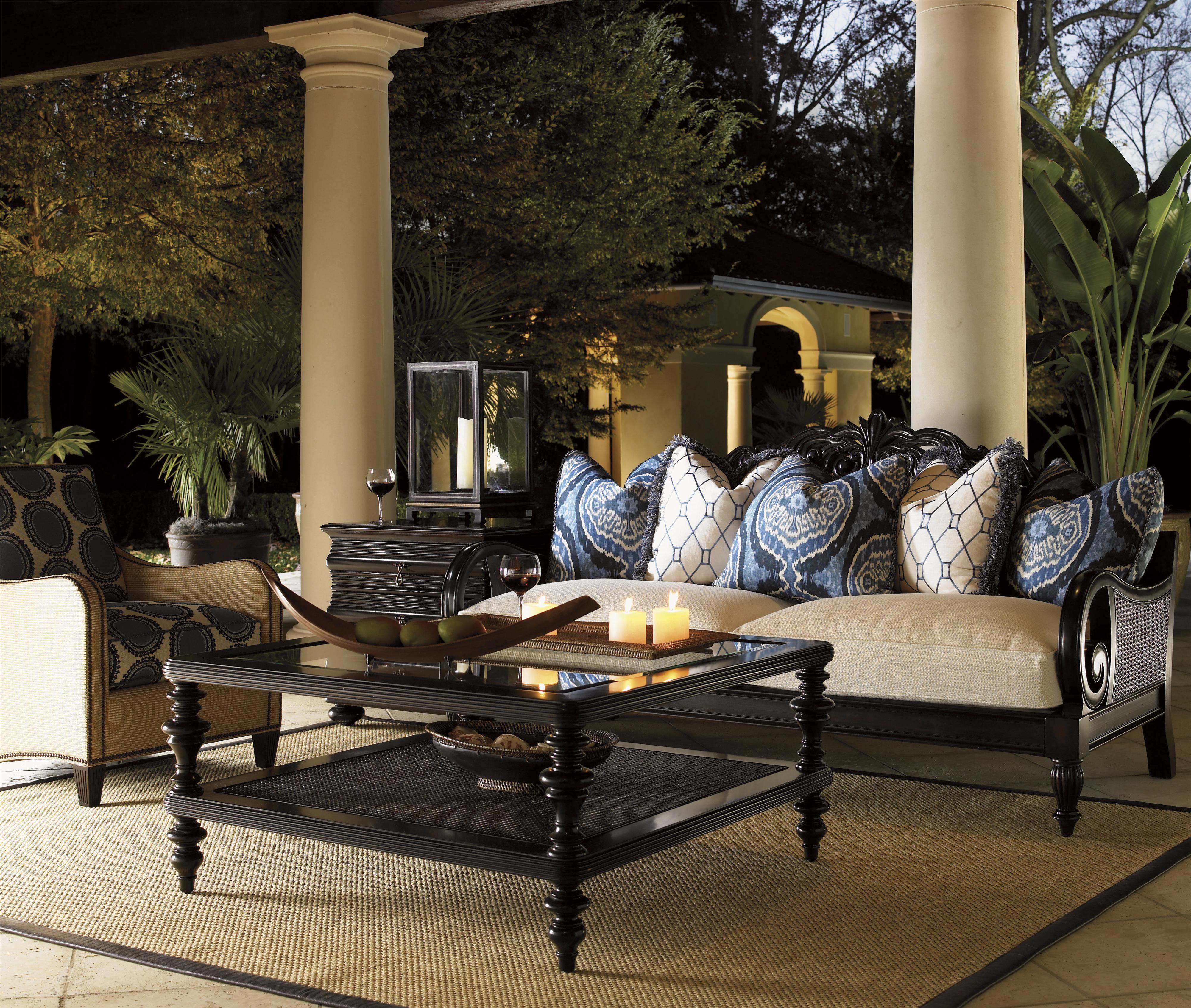 Tommy Bahama Home Royal Kahala 537956 ThreeDrawer Black Sands Lamp